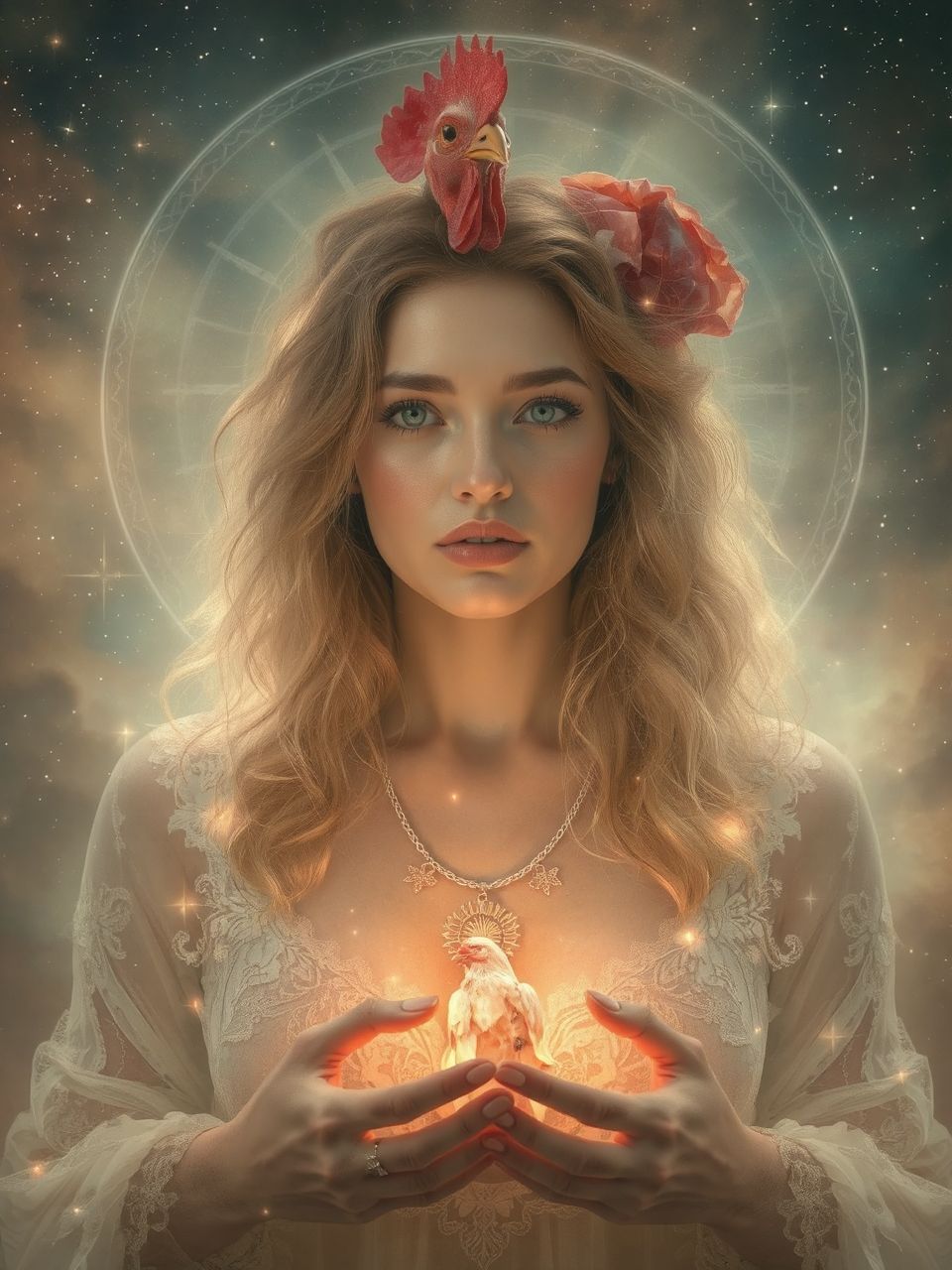 A Vízöntő-Kakas nő kreatív és innovatív spirituális vezető.