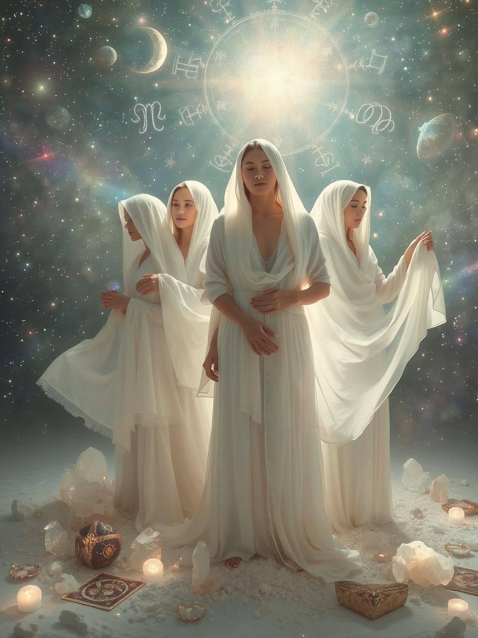 A kendő anyaga tükrözi viselője érzelmi állapotát.