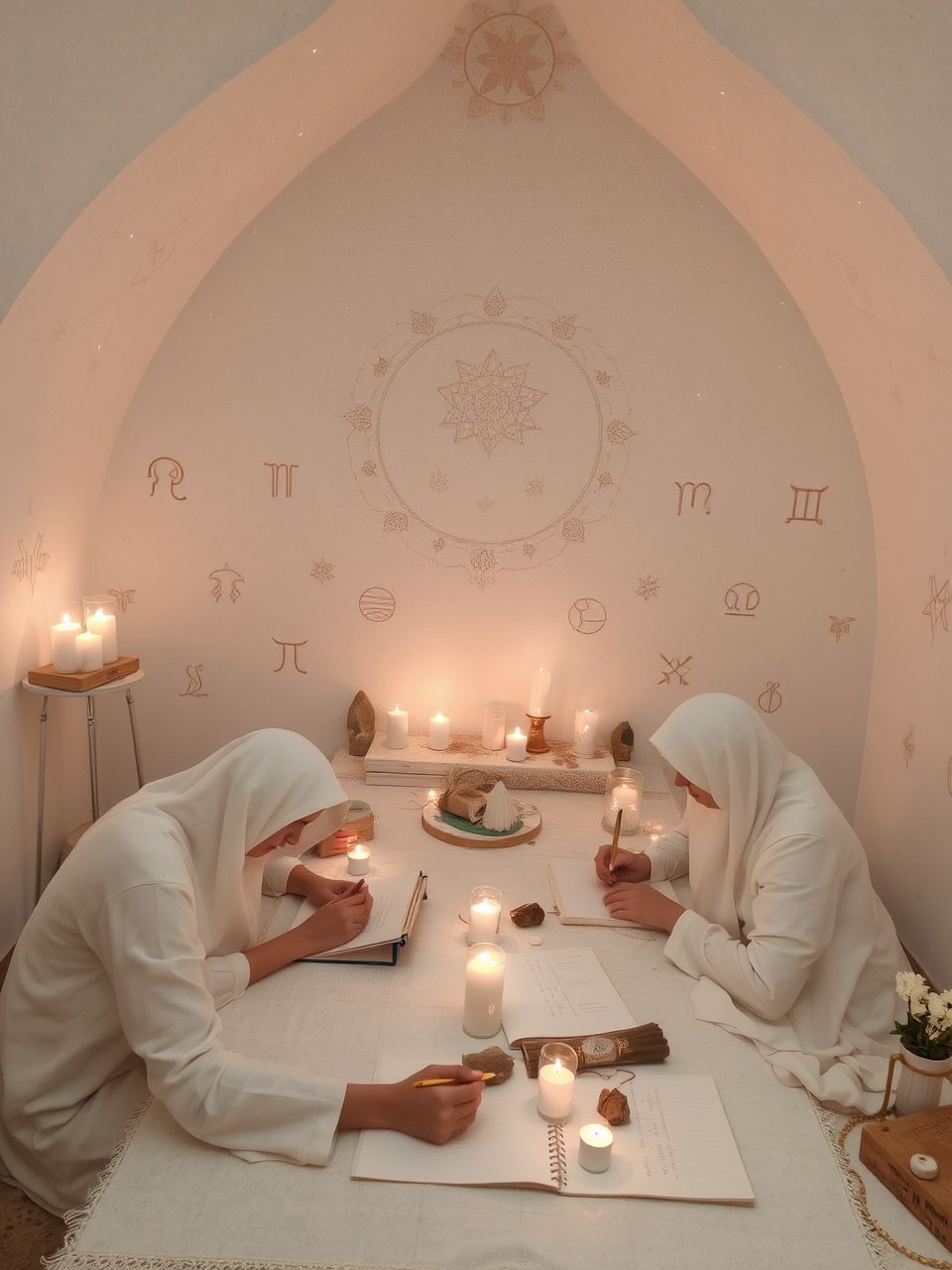 A szent tér elősegíti a kreatív írás flow-ját.