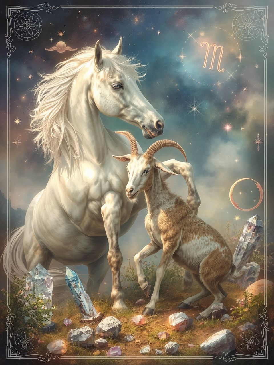 A ló és kecske barátsága inspiráló és különleges.