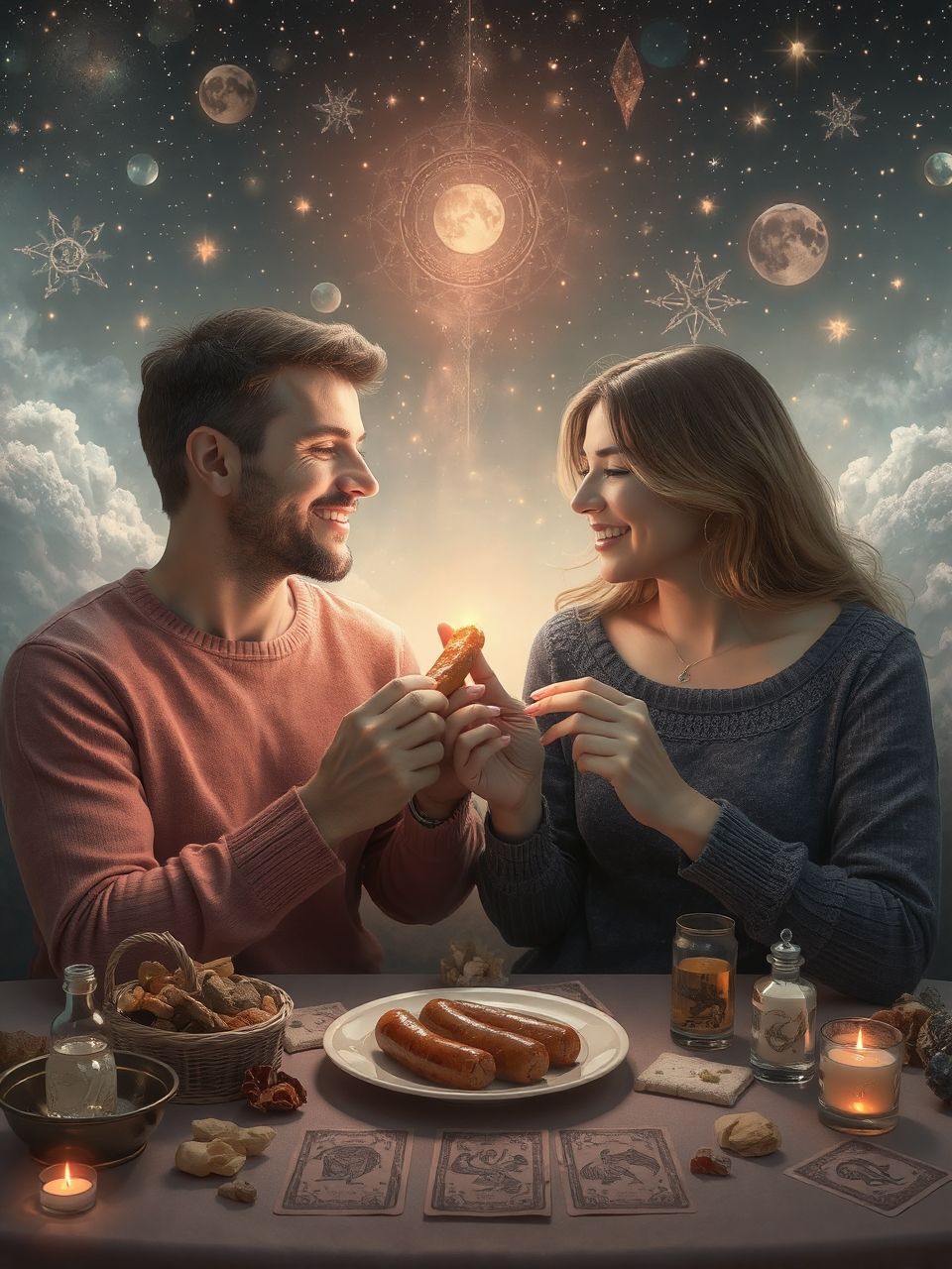 A hús álombeli megjelenése a vágyakat tükrözi.