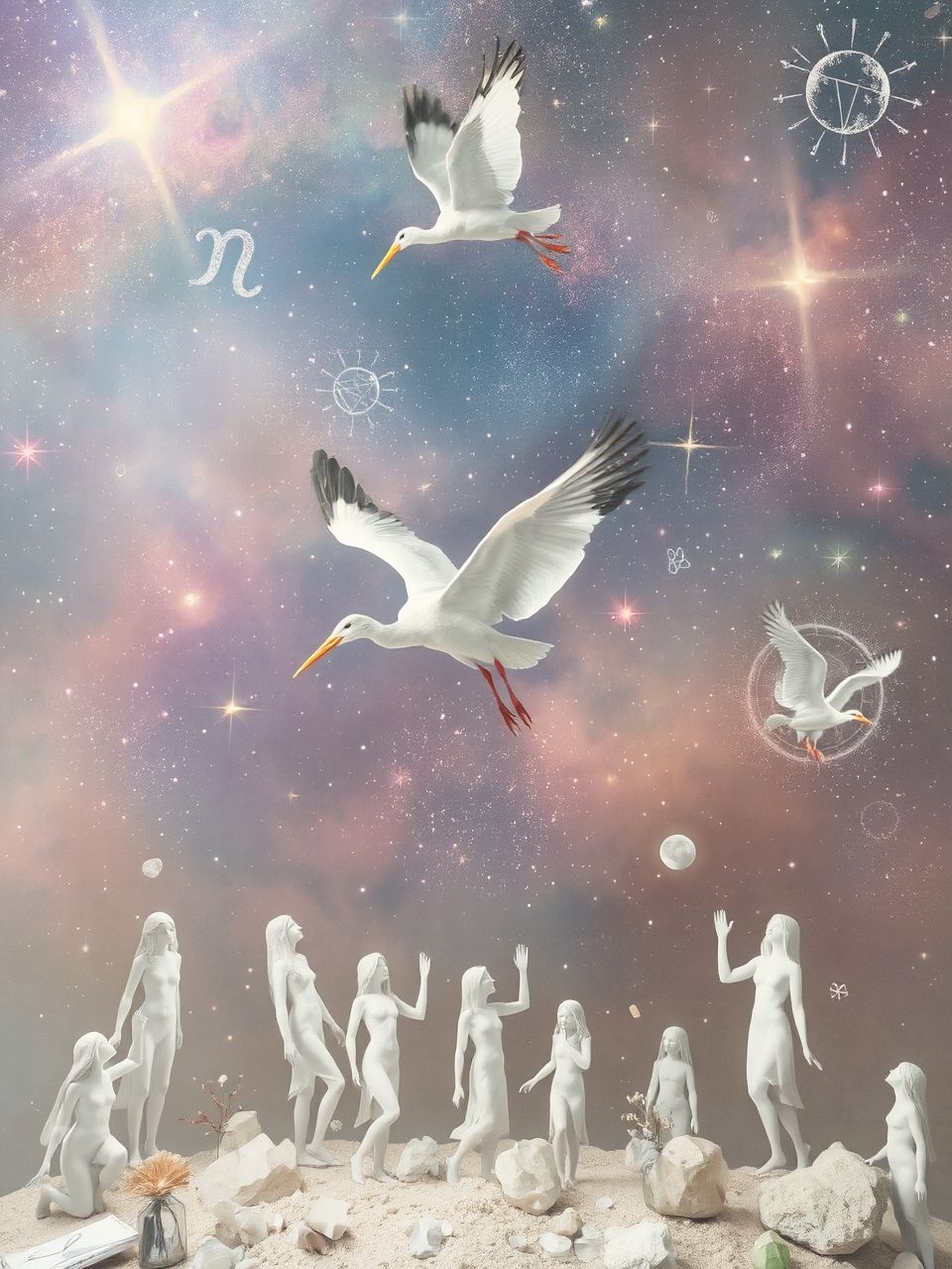 A gólya az új élet és remény szimbóluma.