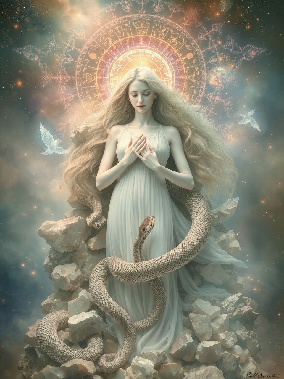 A kígyó szimbolizálja a megújulást és a veszélyt is.