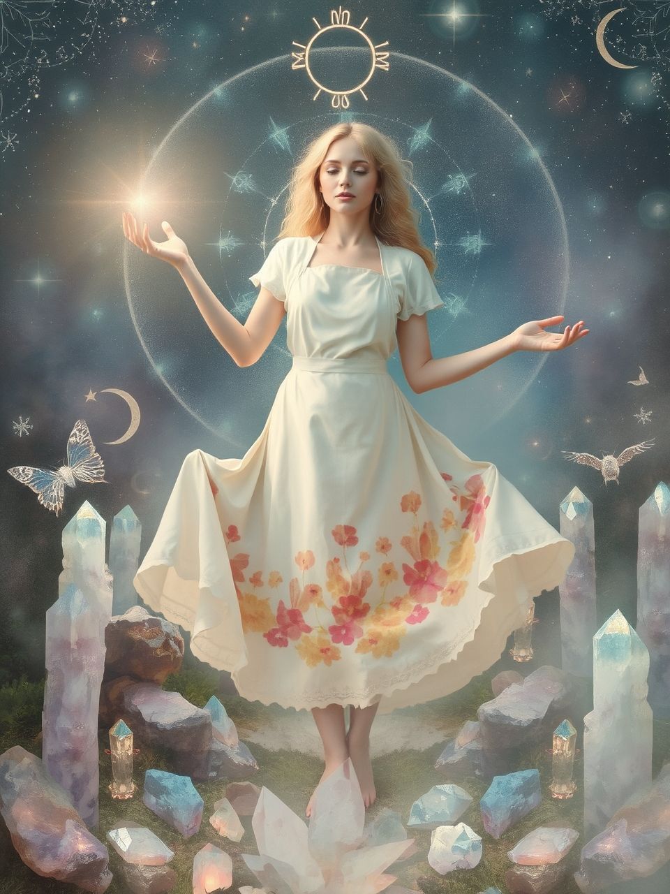 A kötény színei tükrözik az álmodó érzelmi állapotát.