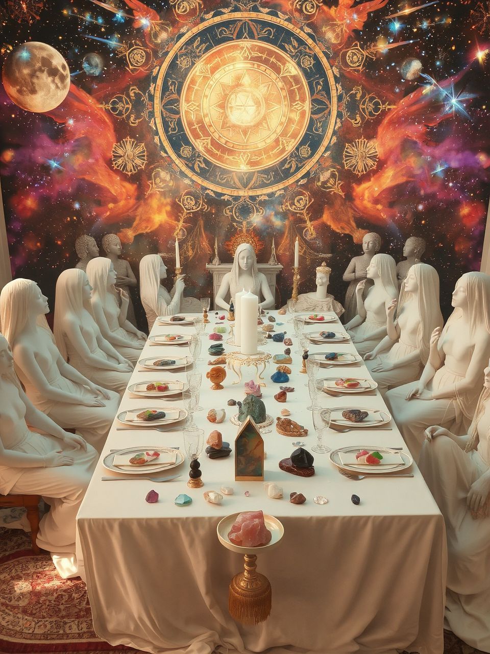 A megterített asztal a bőség és ünnep szimbóluma.