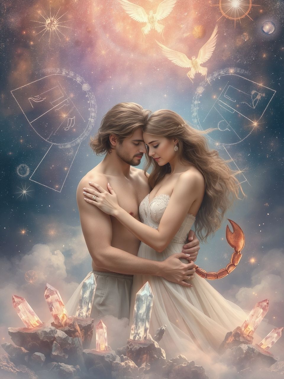 A Skorpió mély érzelmei segítik a Szűz fejlődését.