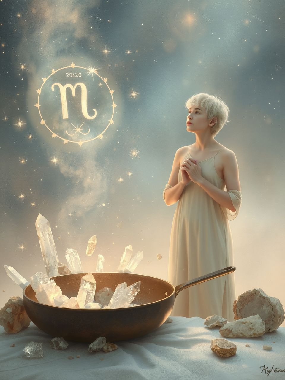 A serpenyő szimbolizálja a döntést és átalakulást.