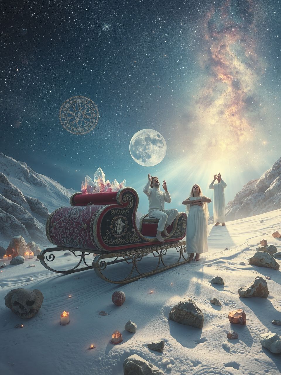 A szánkó a hagyomány szerint a jövőt is jelképezi.