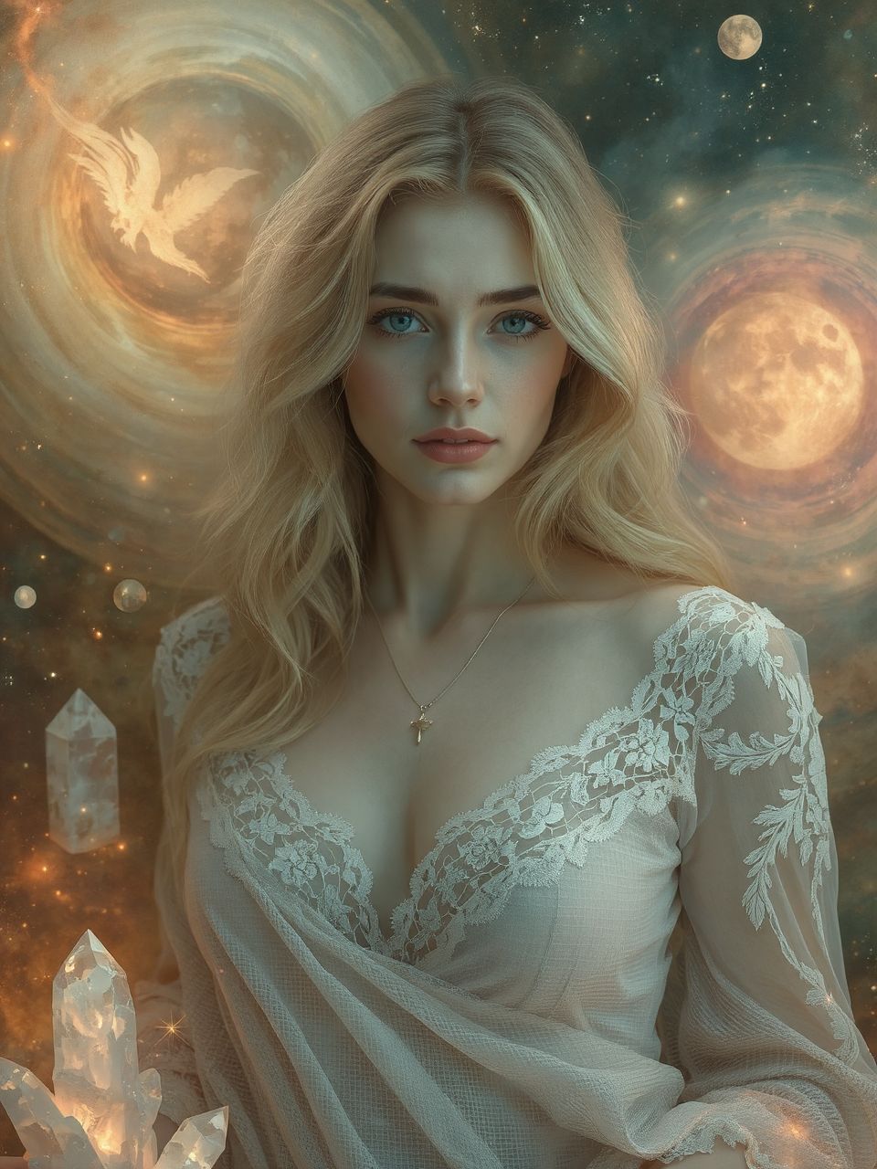 A csipke színe a nőiesség különböző árnyalatait jelzi.