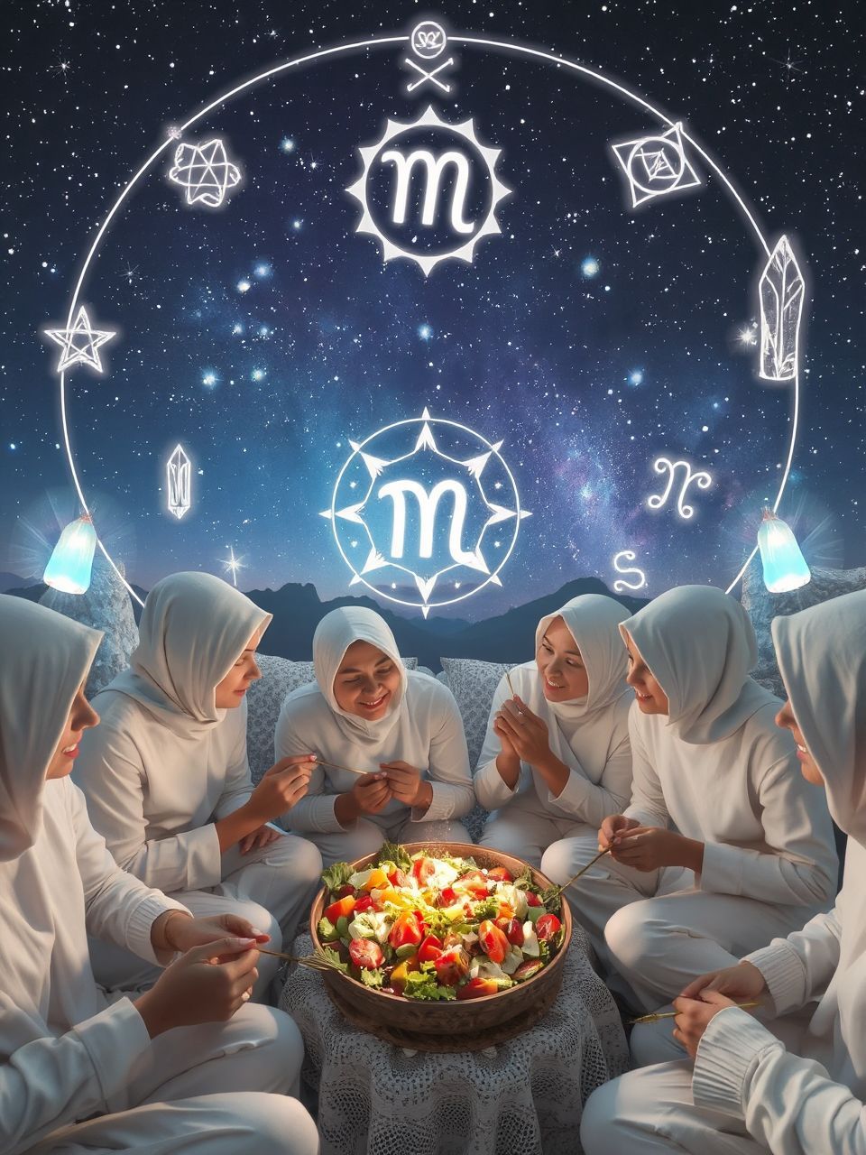 A saláta közösségi élménye a kapcsolatok megerősítését jelzi.