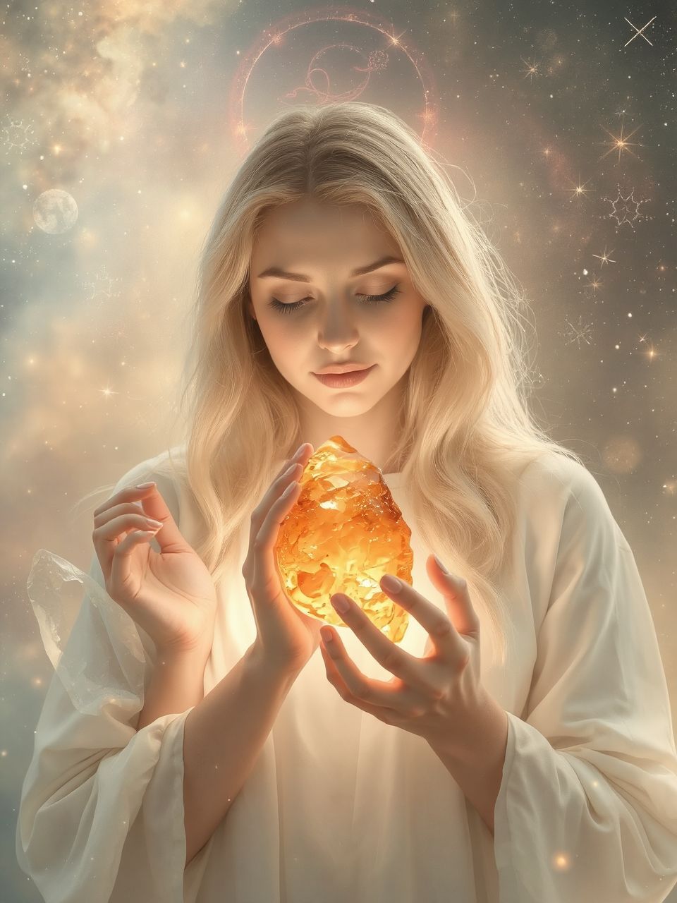 A borostyán álomban gyógyító erőt és védelmet szimbolizál.