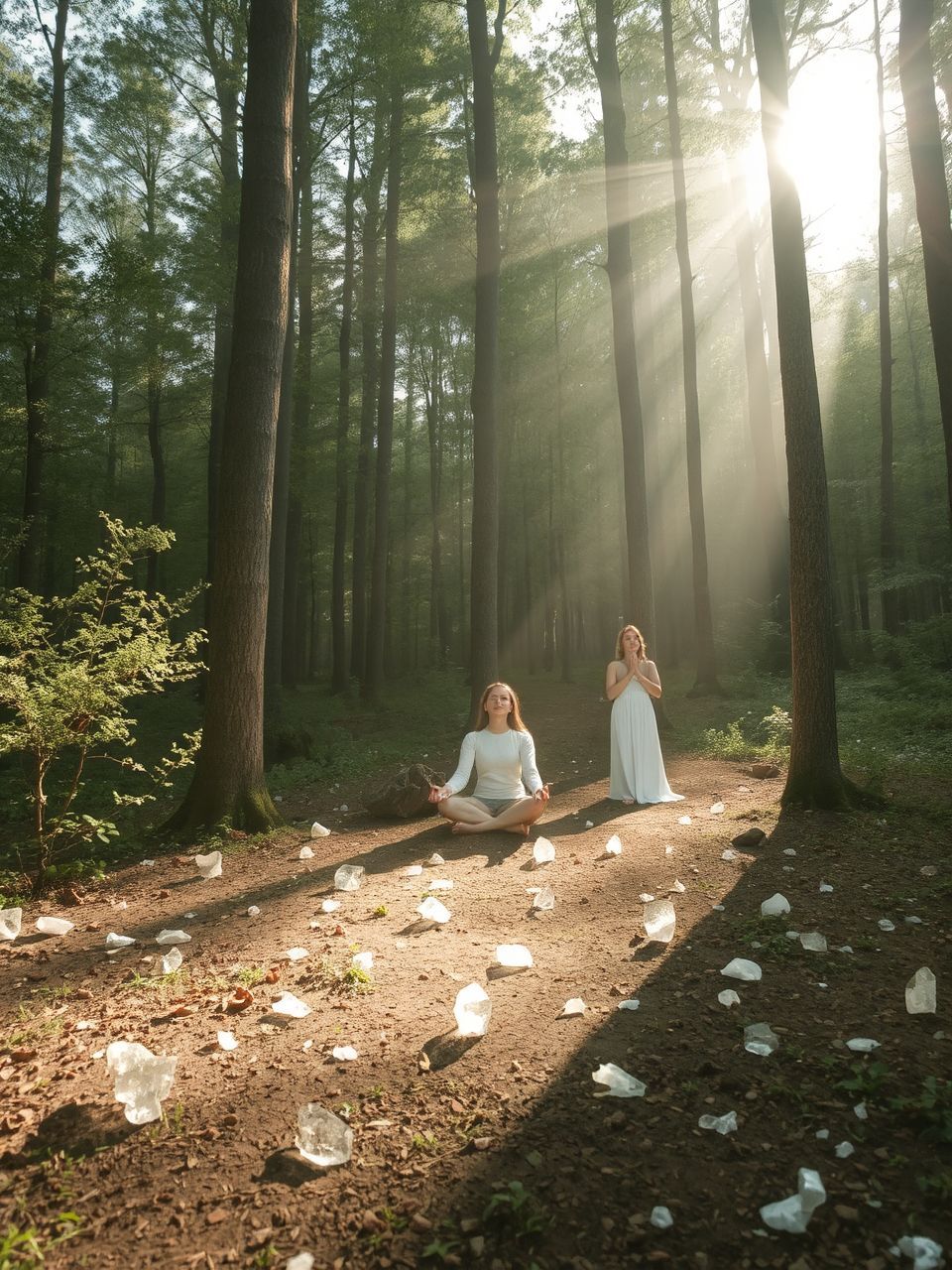 Az erdő rituális helyszín a spiritualitás mélyebb megértéséhez.
