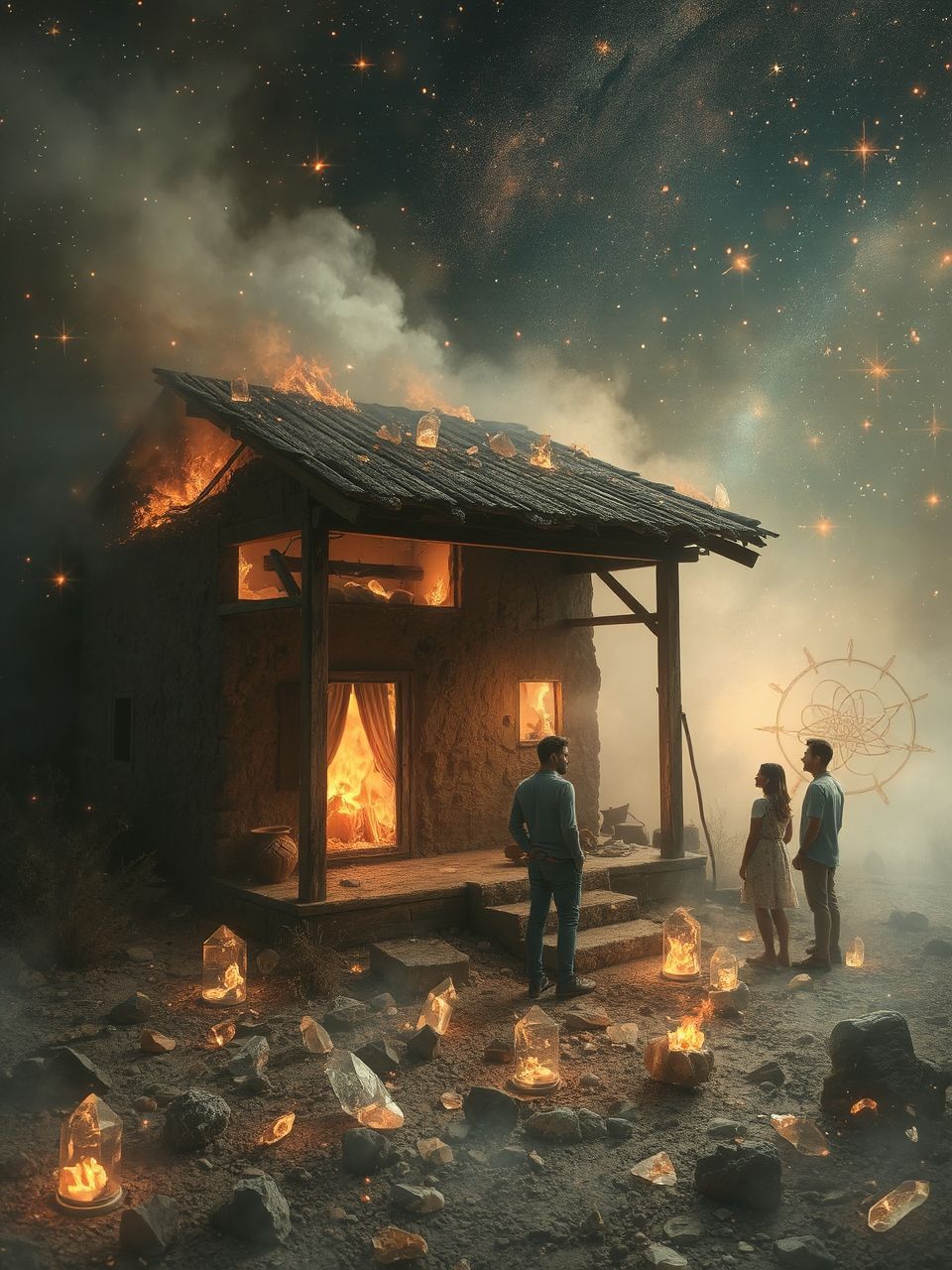 Az otthon tüze szimbolizálhatja a veszteség feldolgozását.