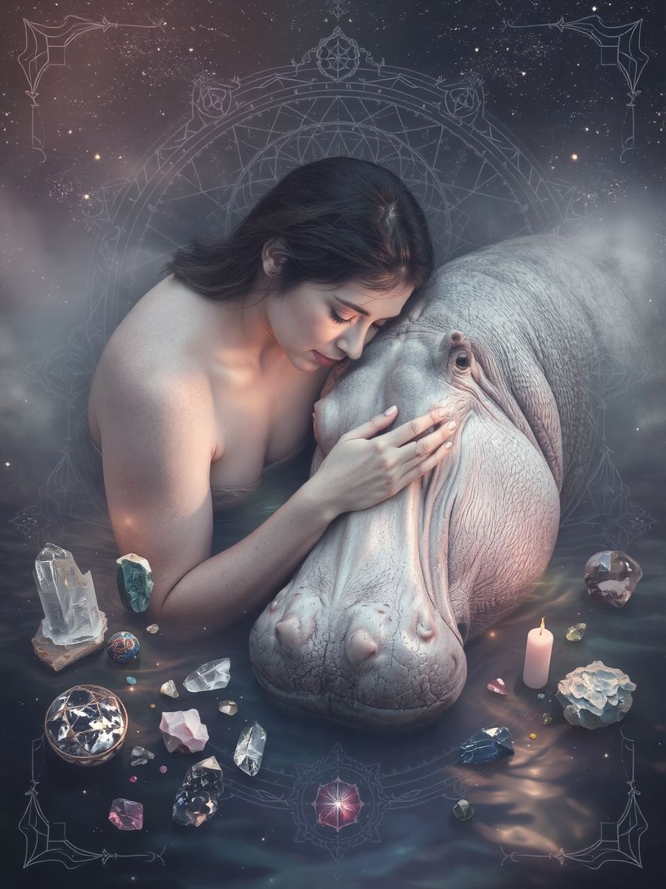 A víziló barátságos, de védelmező természetű állat.