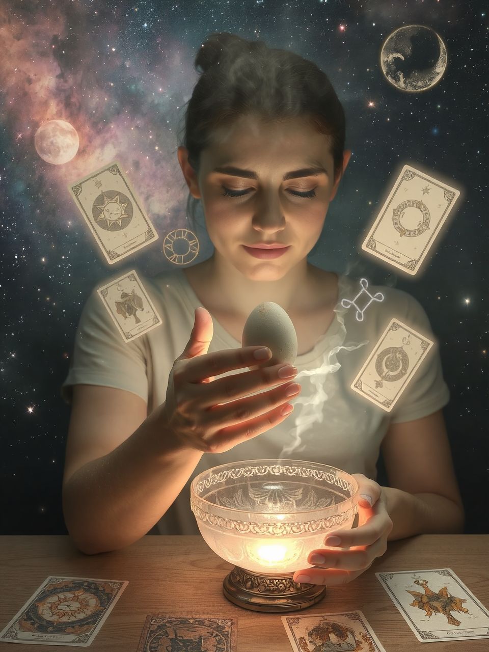 A poharas tojásolvasás segít a negatív energiák eltávolításában.