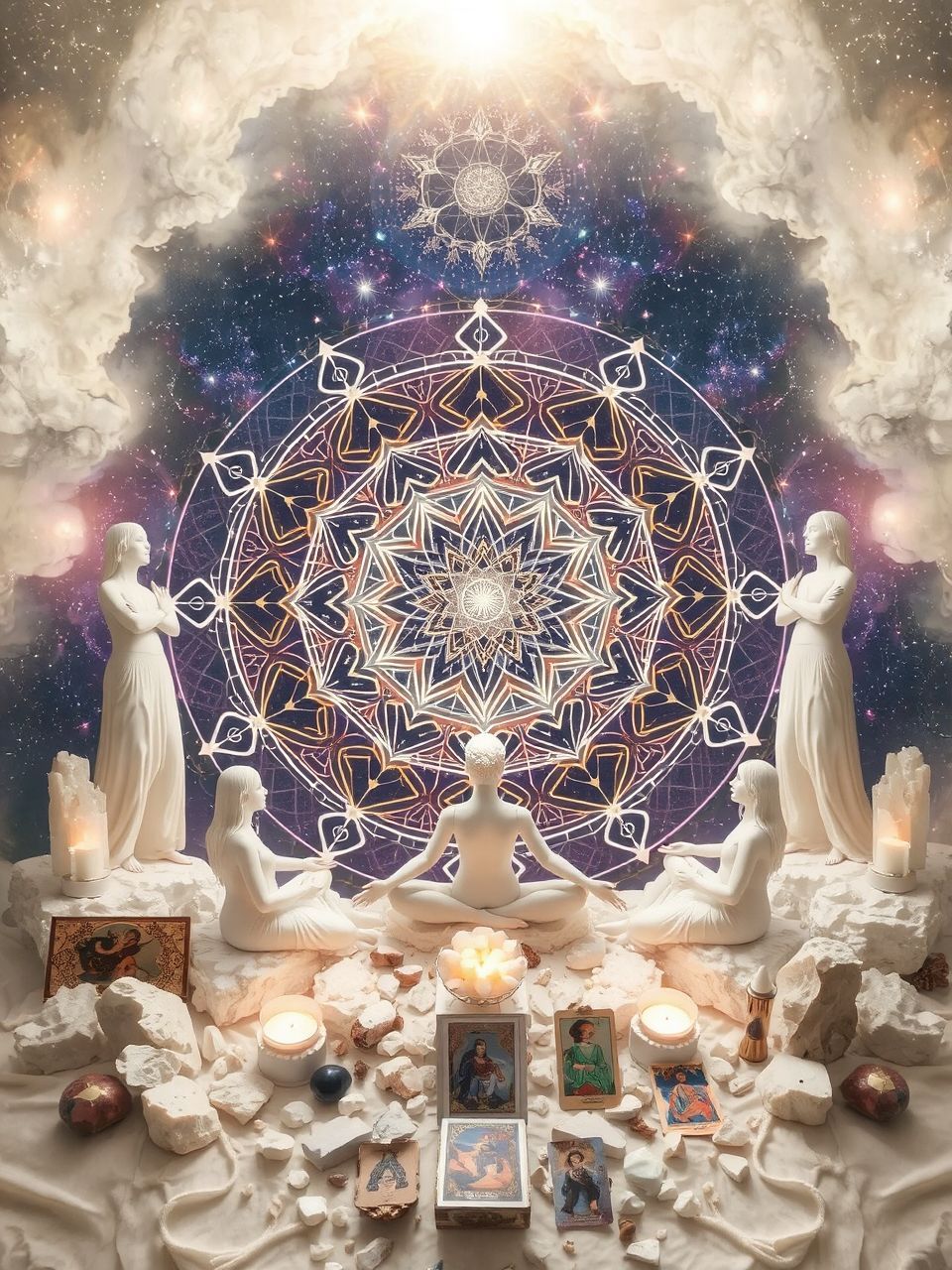 A mandalakészítés segít a belső harmónia megtalálásában.