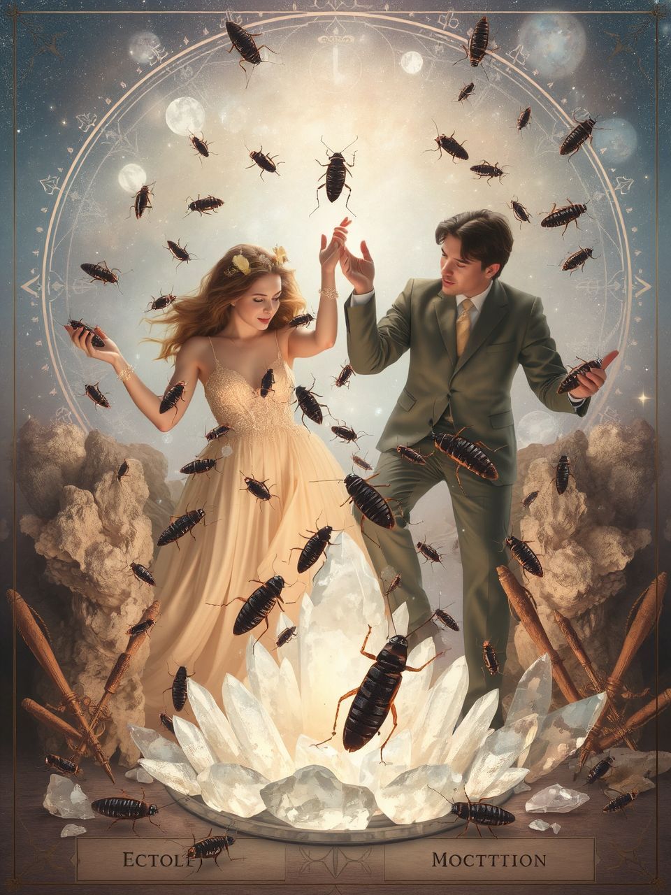 A csótányok mozgása a sürgősség és halogatás szimbóluma.