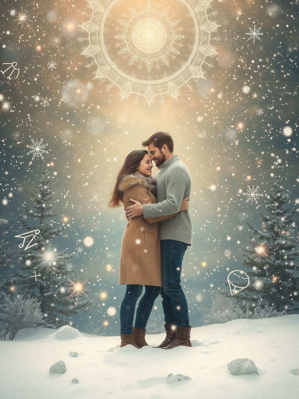 A hó a szív fájdalmát és távolságát jelképezi.