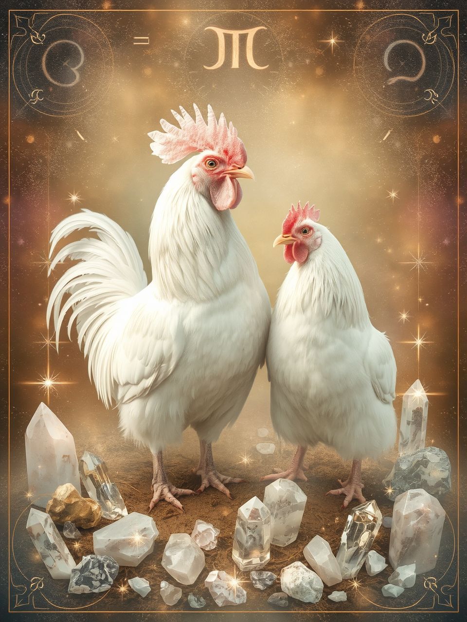 A kakas a maszkulin, míg a tyúk a feminin energiát képviseli.