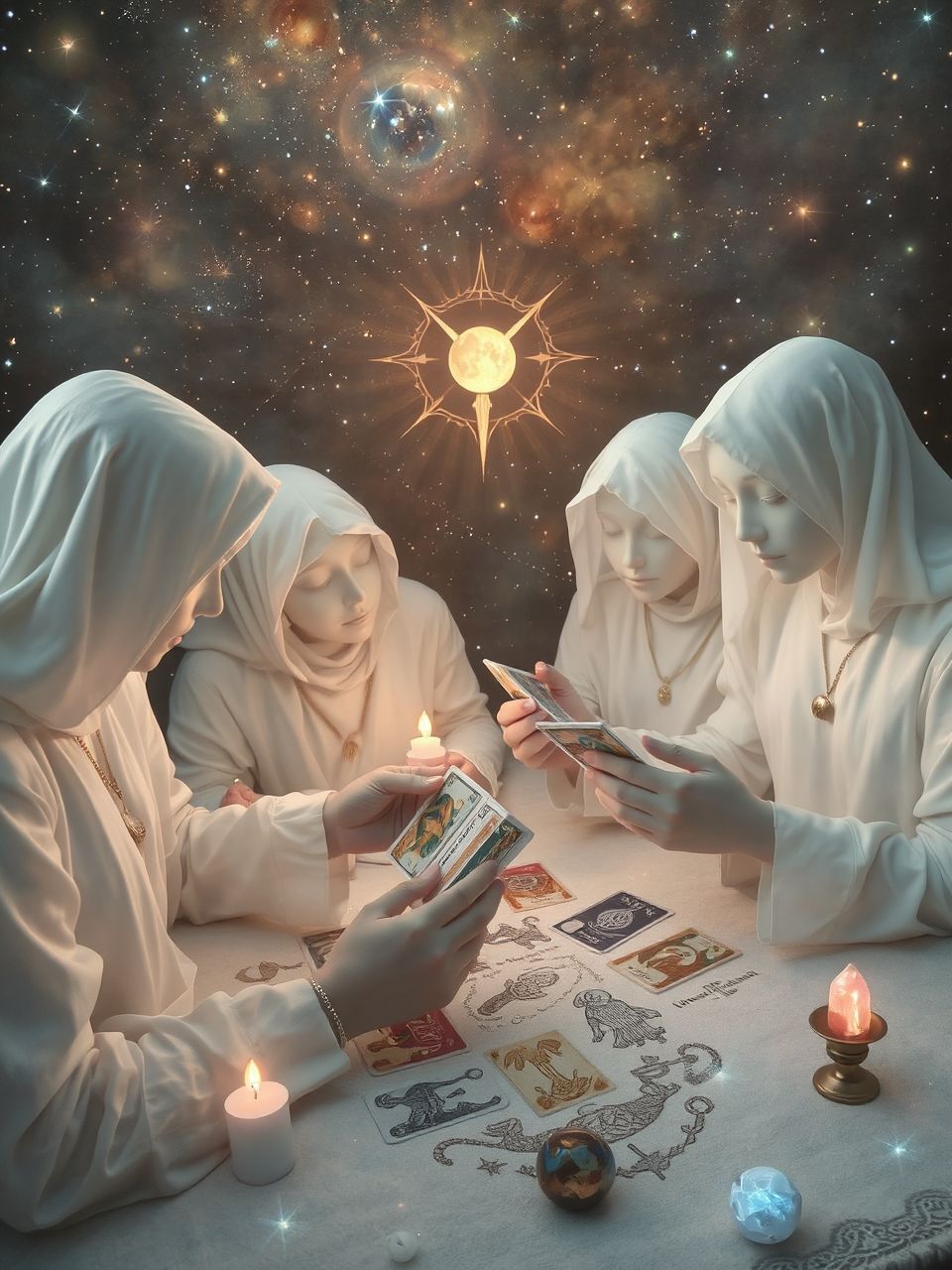 A keverés varázslatot ad a tarot jóslásnak.