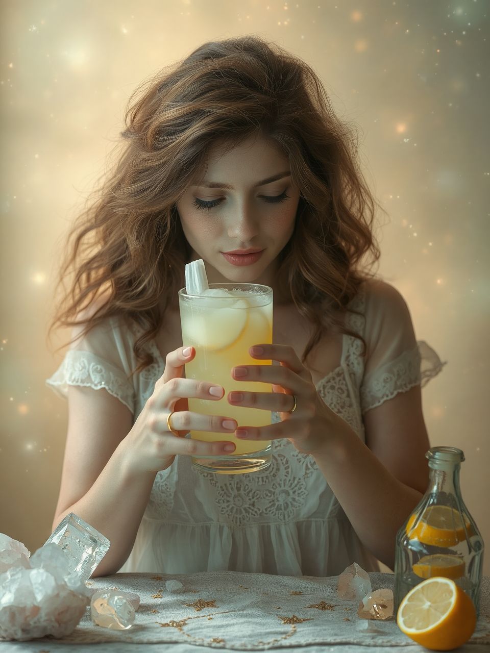 A limonádé tálalásakor a színek és ízek harmóniája fontos.