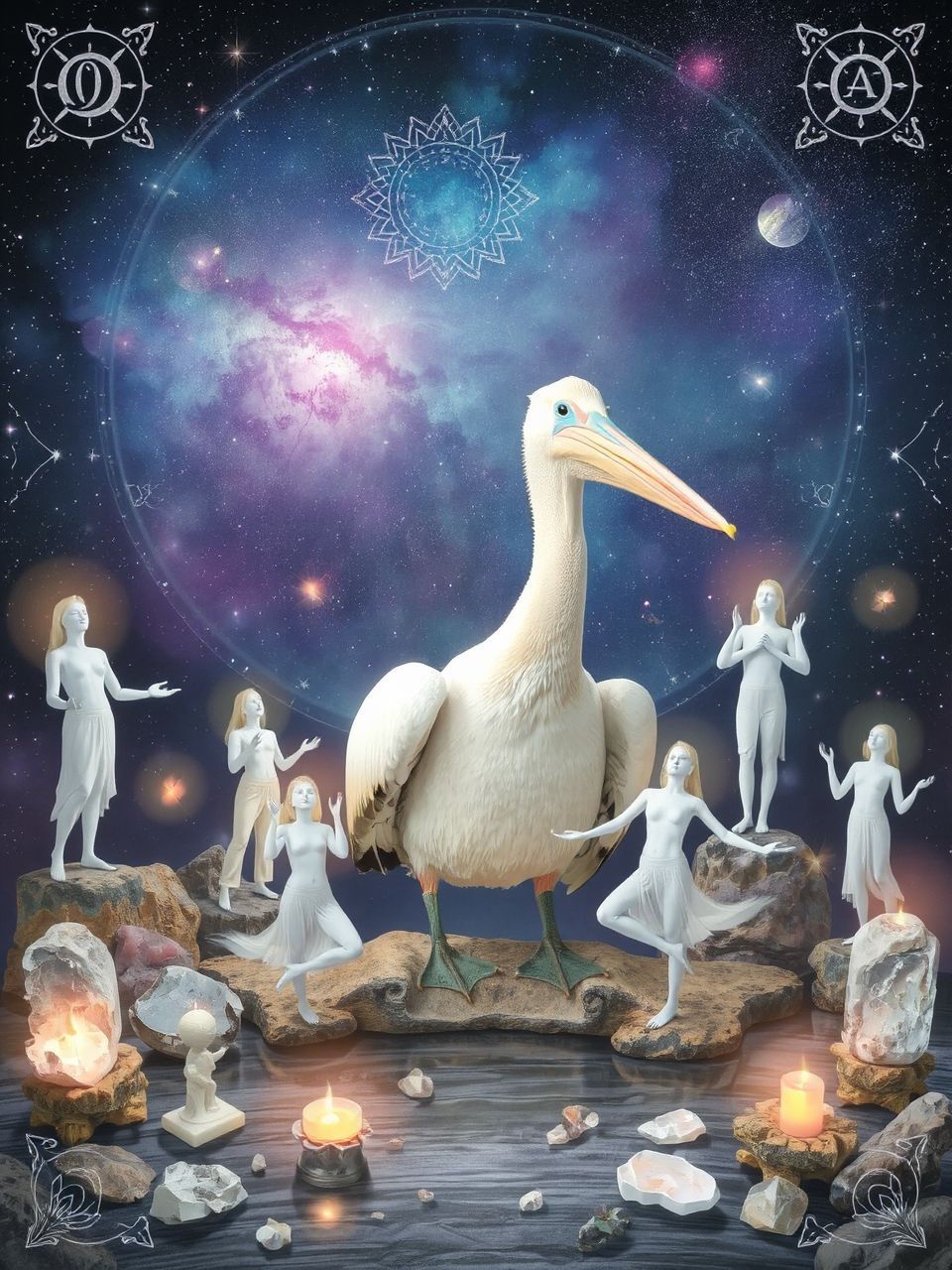 A pelikán a generózusság és a szeretet szimbóluma.