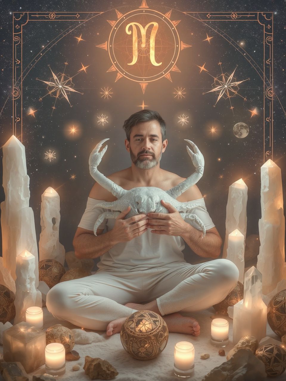 A rák férfi érzékeny, de erőteljes védelmező.