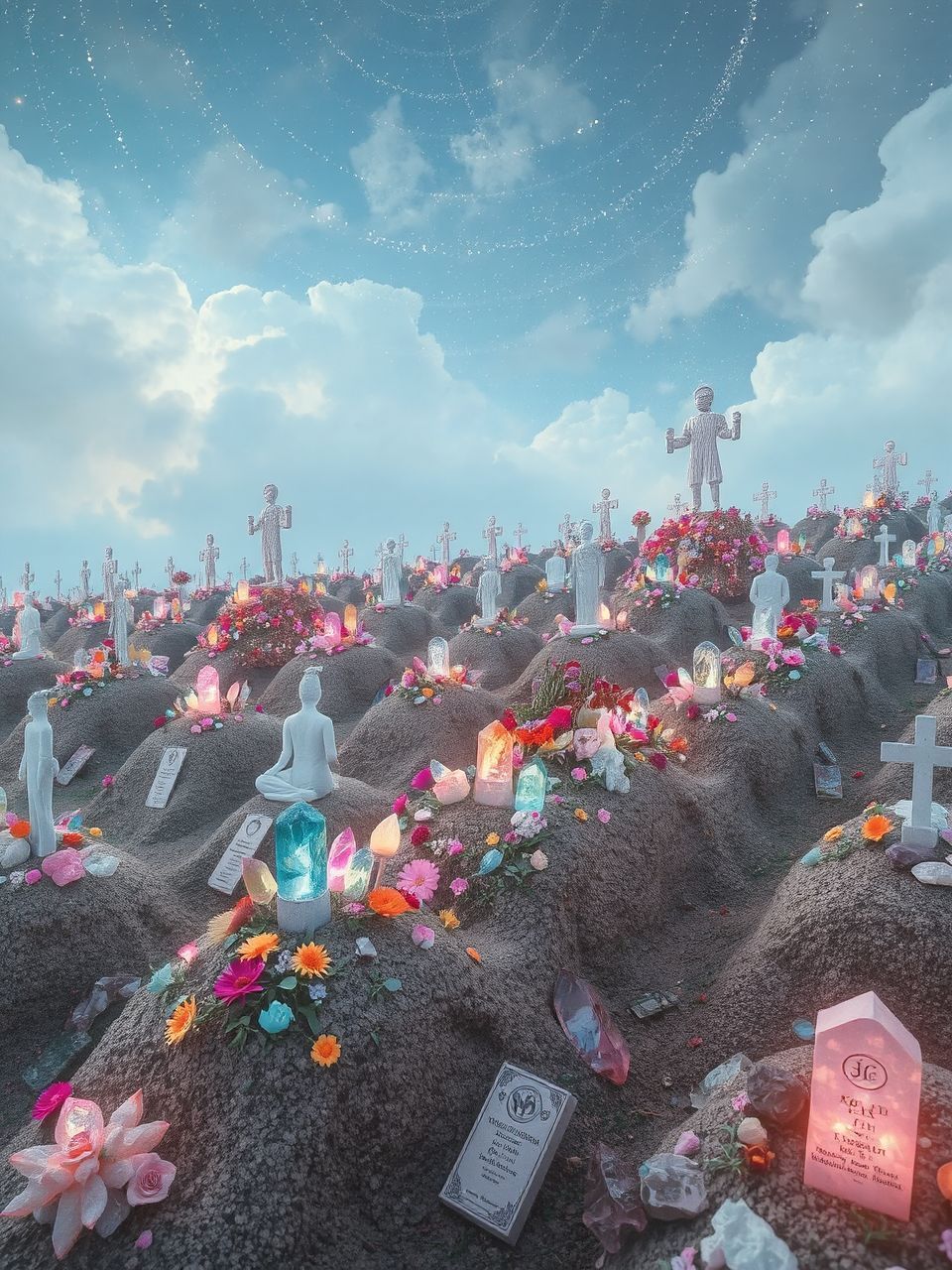 A színek érzelmi hatása mélyíti a gyászélményt.