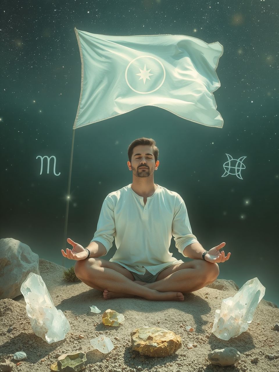 A zászló állapota tükrözi a belső lelki világot.