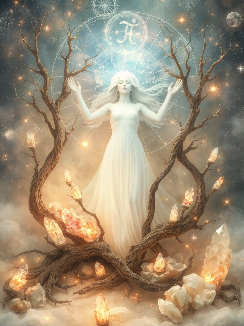 A Föld és Fa elemek harmonikus egyensúlyban támogatják a Bika-Tigris nőt.