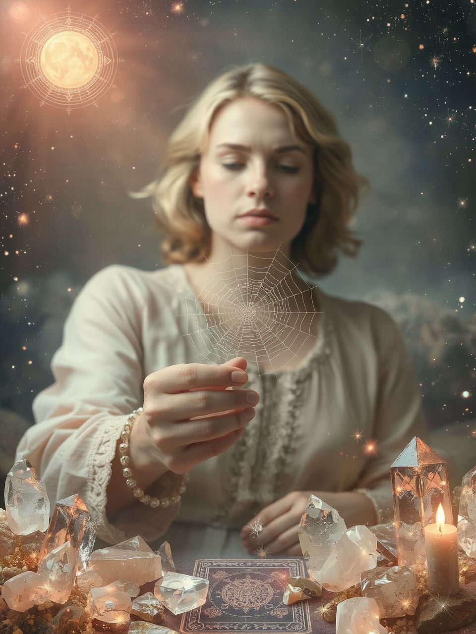 A pókháló eltüntetése újjászületést és tisztulást jelez.