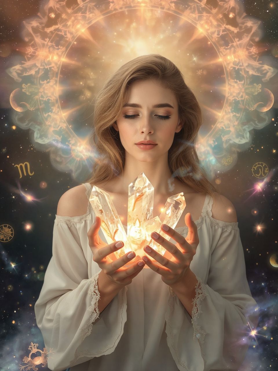 A kristályok erősítik a védelmet és megtisztítják a teret.