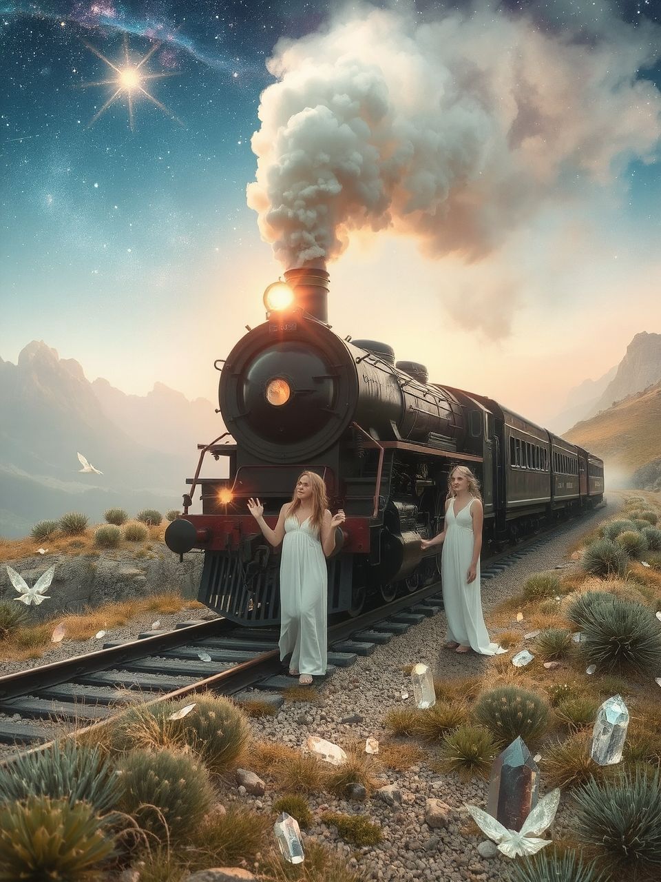 A gőzmozdony utazás az érzelmi fejlődés szimbóluma.