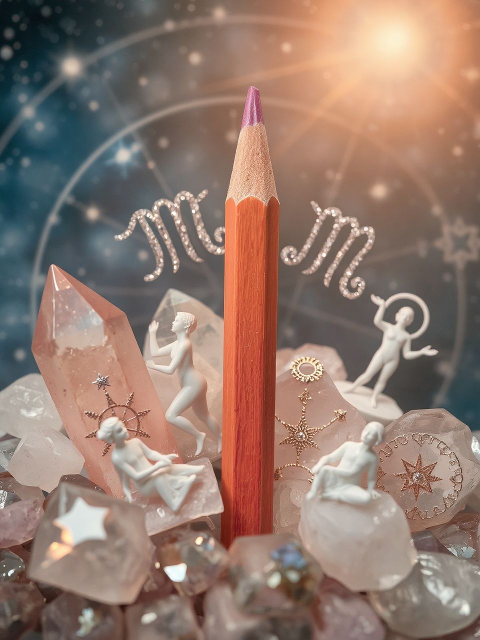 A ceruza hegye tükrözi a kreativitás állapotát.