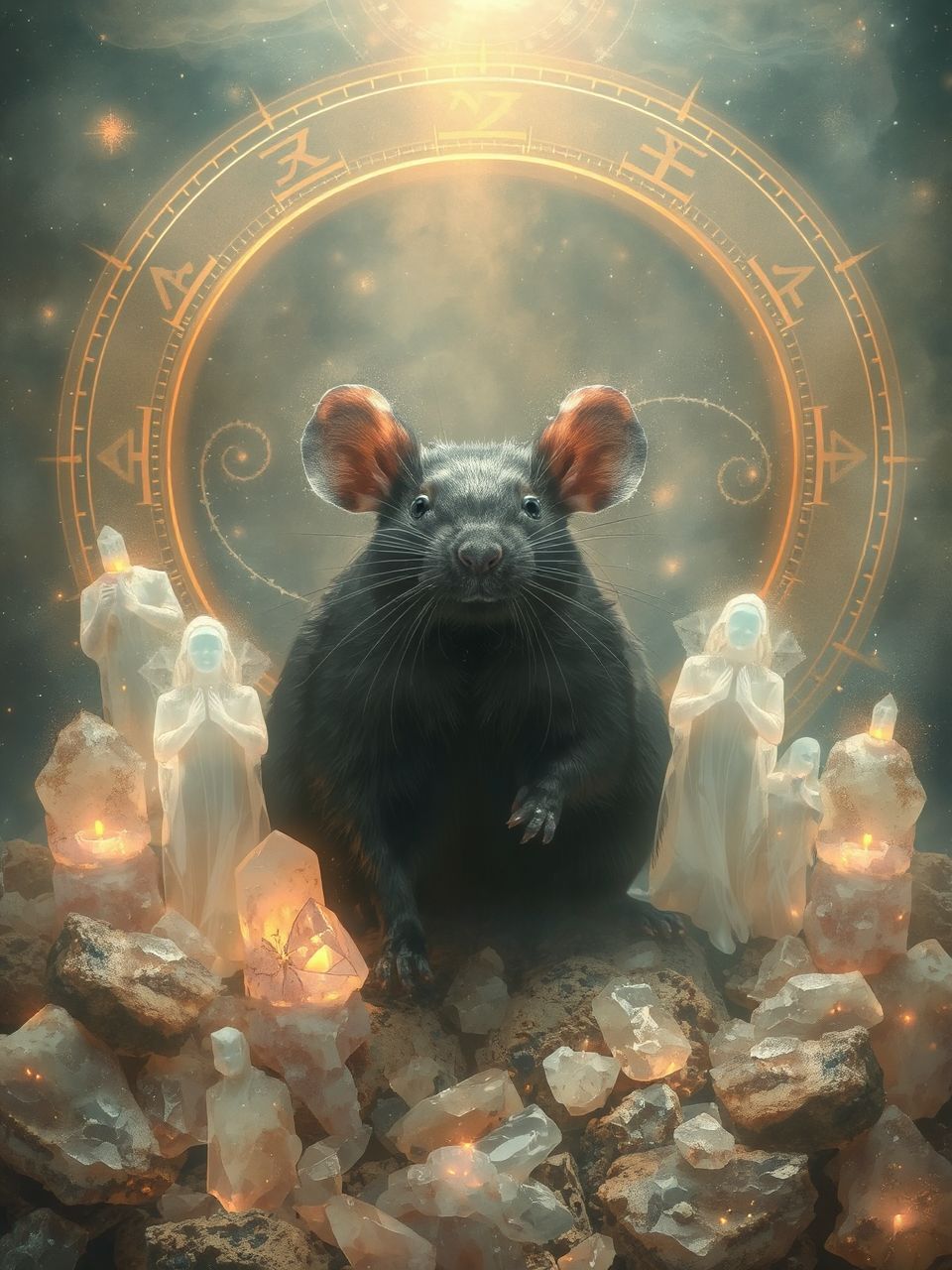 A fekete patkány gyakran a félelem és árulás szimbóluma.