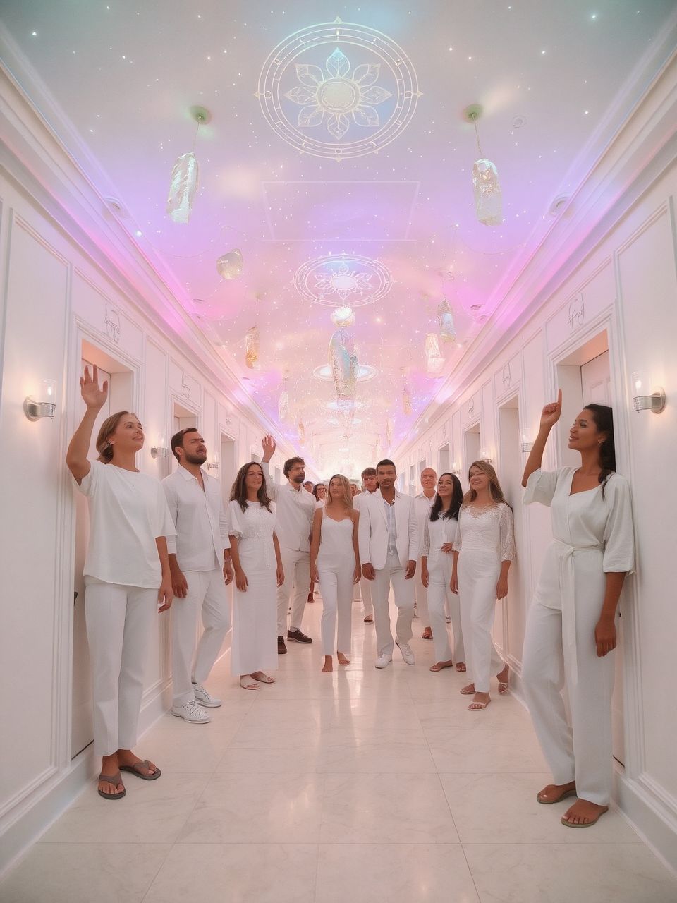 A folyosó szimbolizálja az élet átmeneti szakaszait.