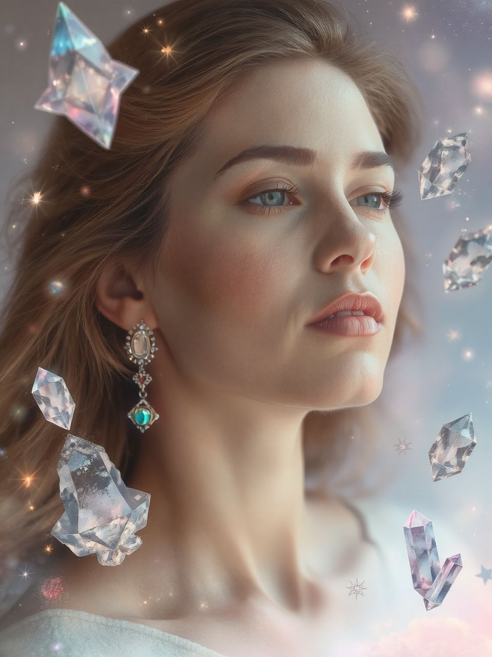 A fülbevaló anyaga tükrözi a viselője stílusát.