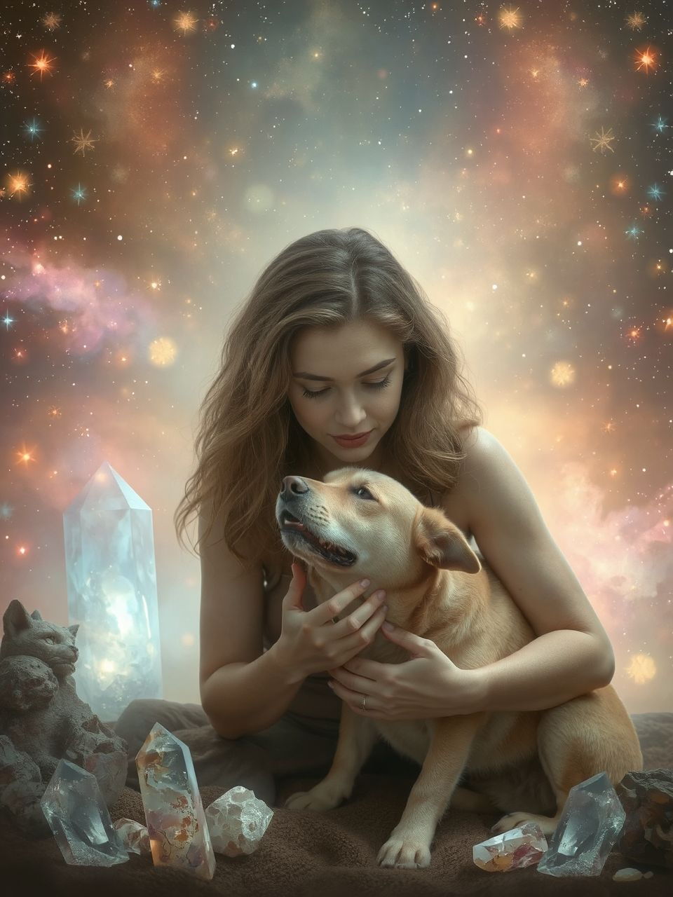 A kutya erősíti a női intuíciót és védelmet nyújt.