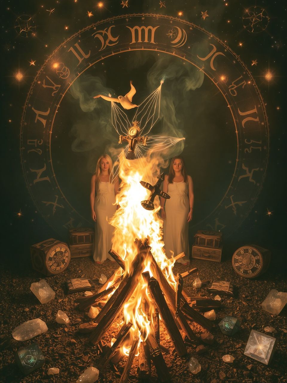 A láng színe és füstje jellemzi az álom jelentését.