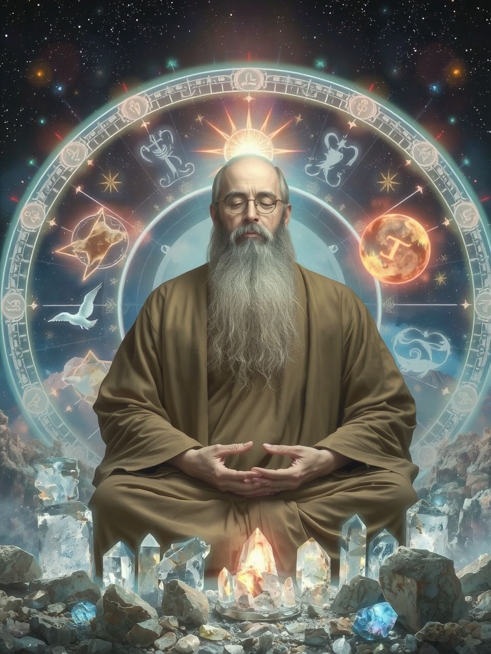 A szerzetesek a béke és önmegismerés szimbólumai.