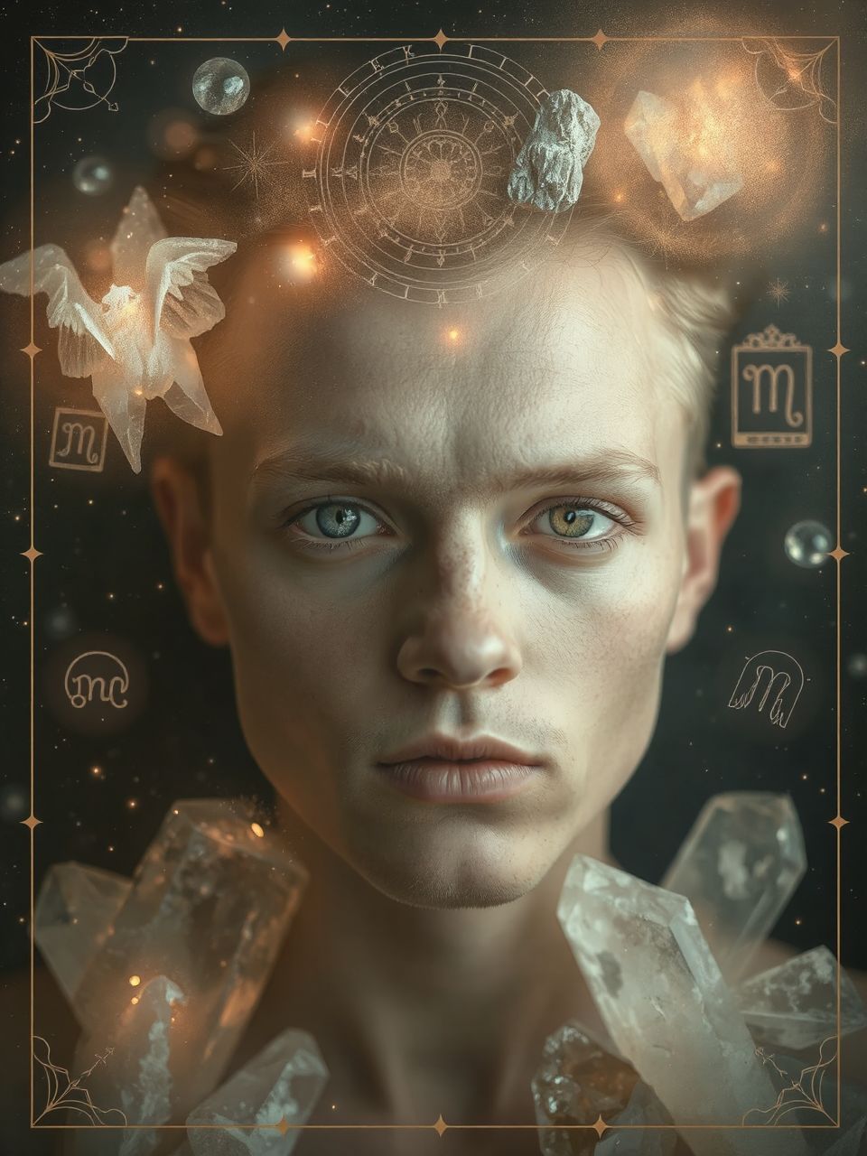 A szürke szem a titkok mélyén rejlő intellektust jelzi.