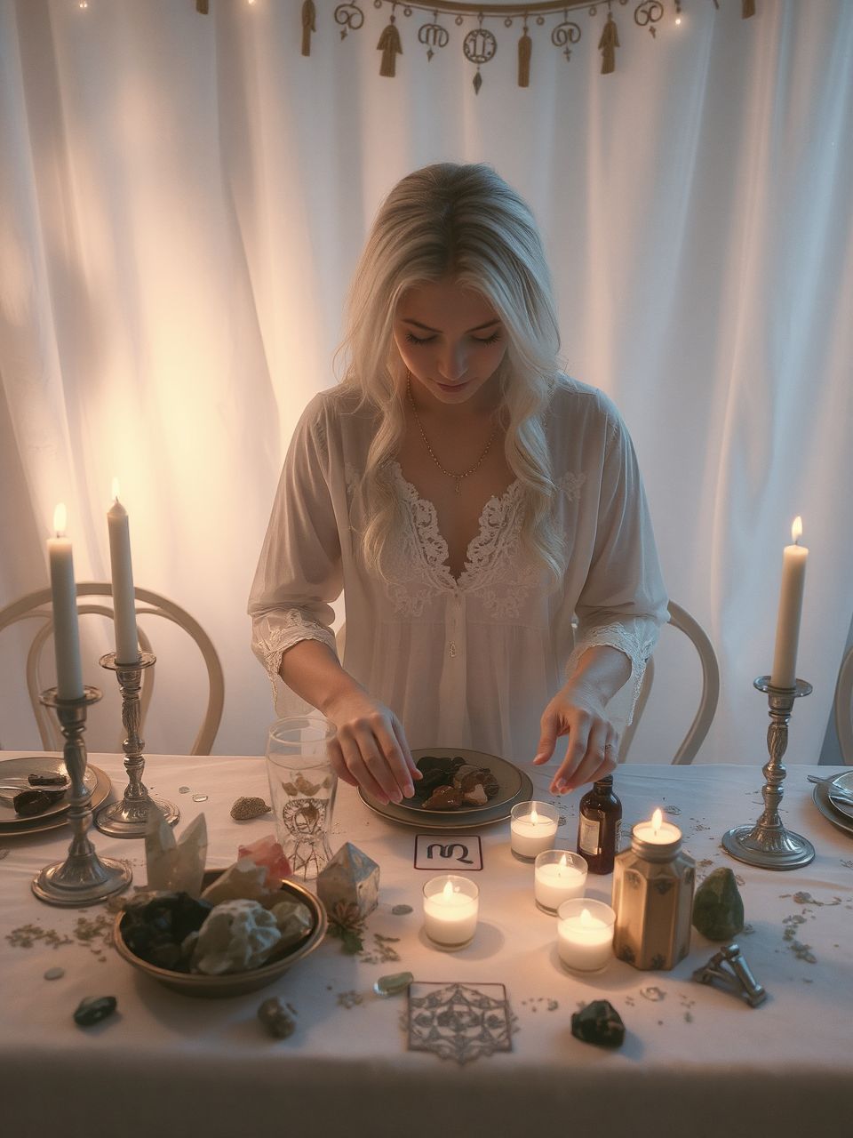 A teríték a múlt és jövő összekapcsolódását jelképezi.