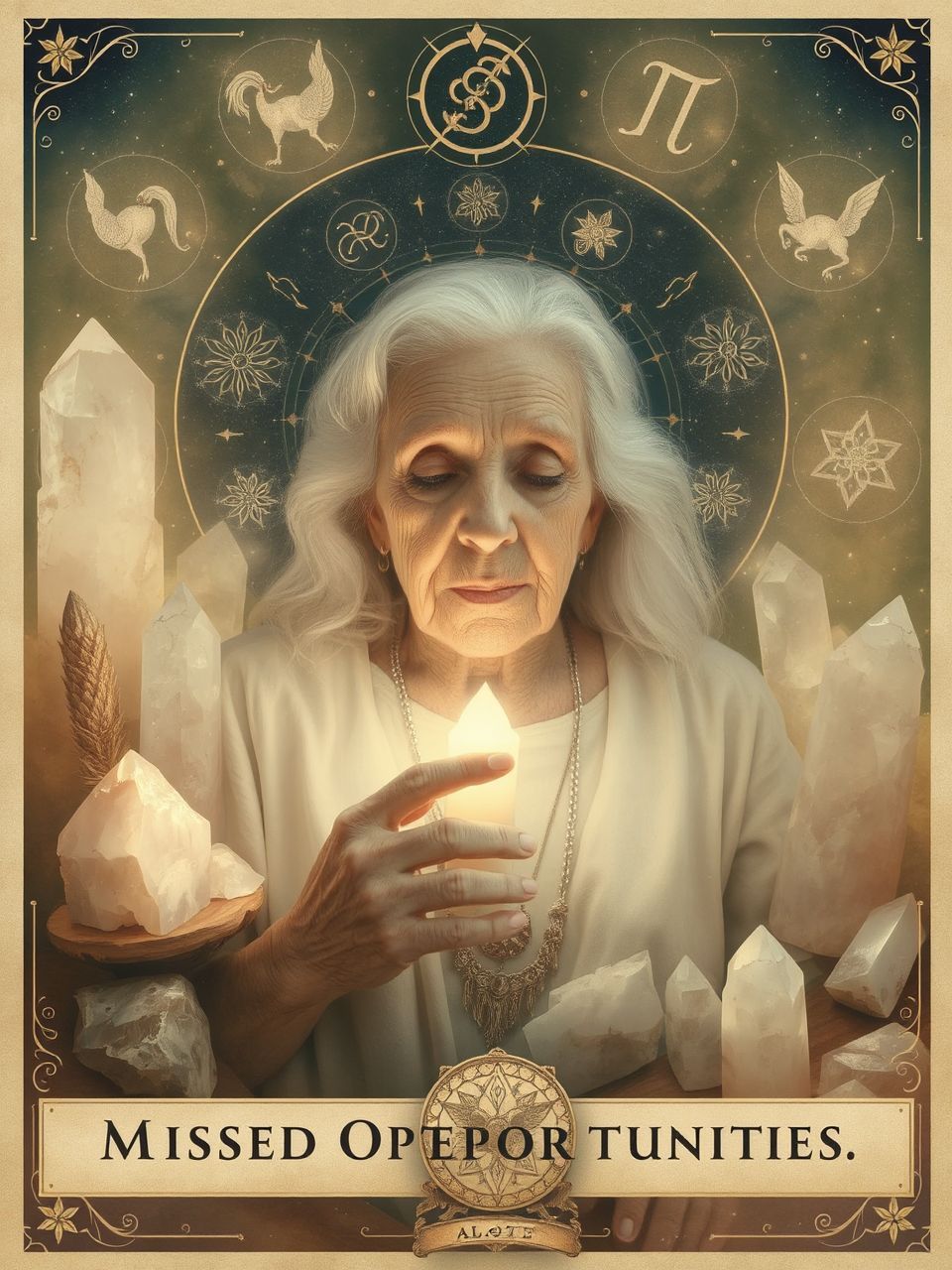 Az idősebb nő a múlt és a jövő határvonalán áll.