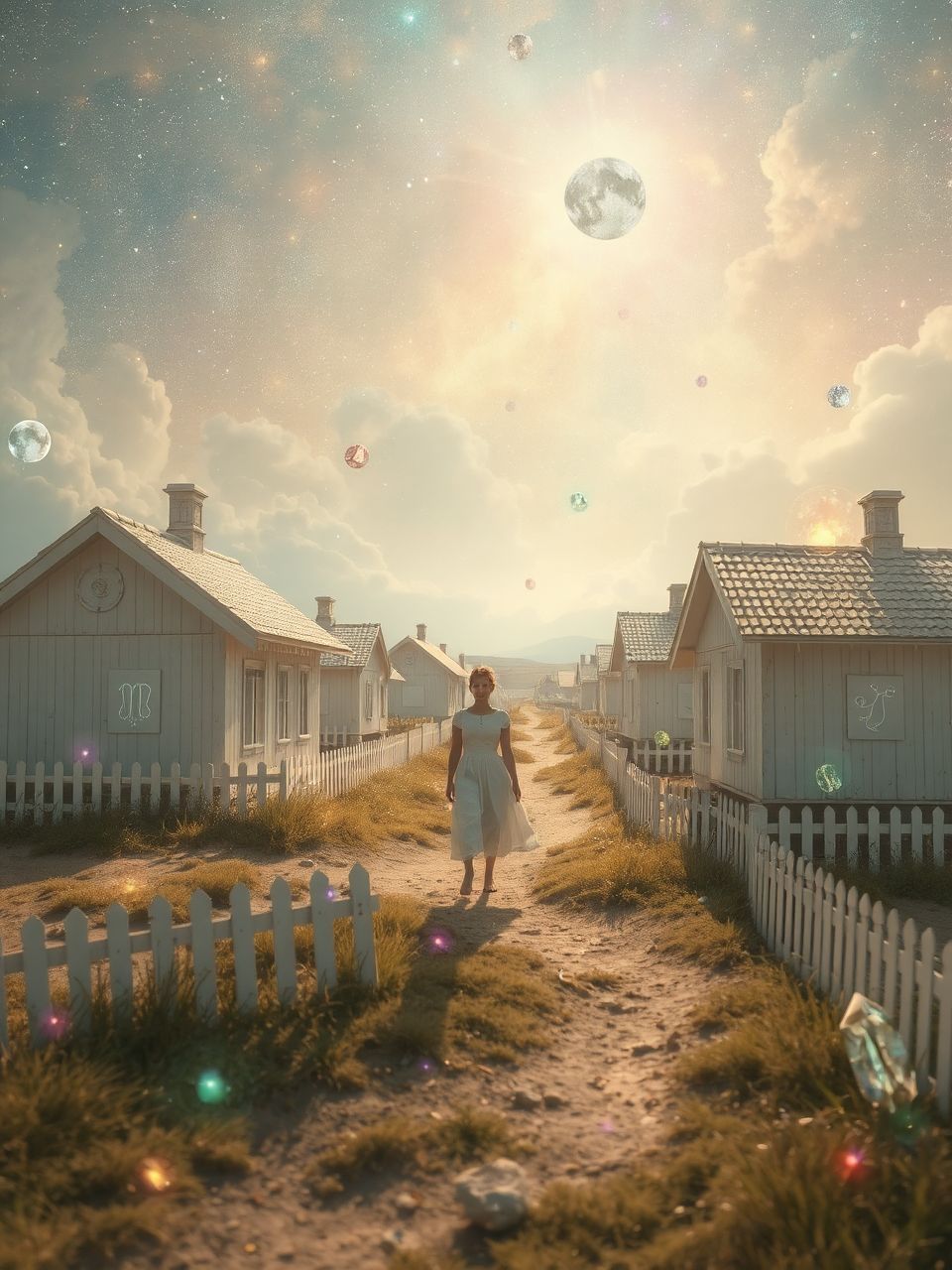 A kerítések a határokat és a privát szférát jelképezik.