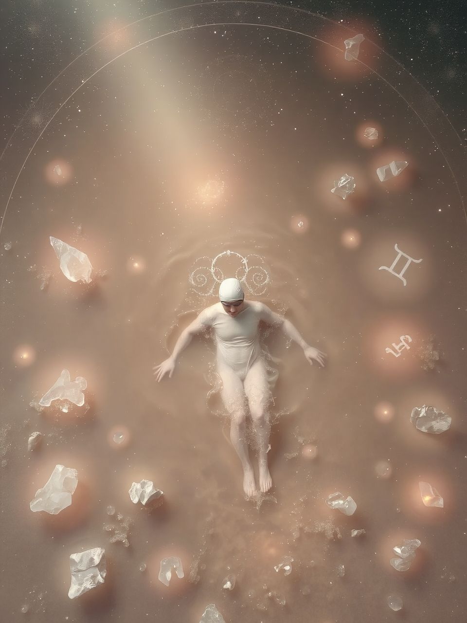 Az úszás aktív küzdelem a belső zűrzavarral.