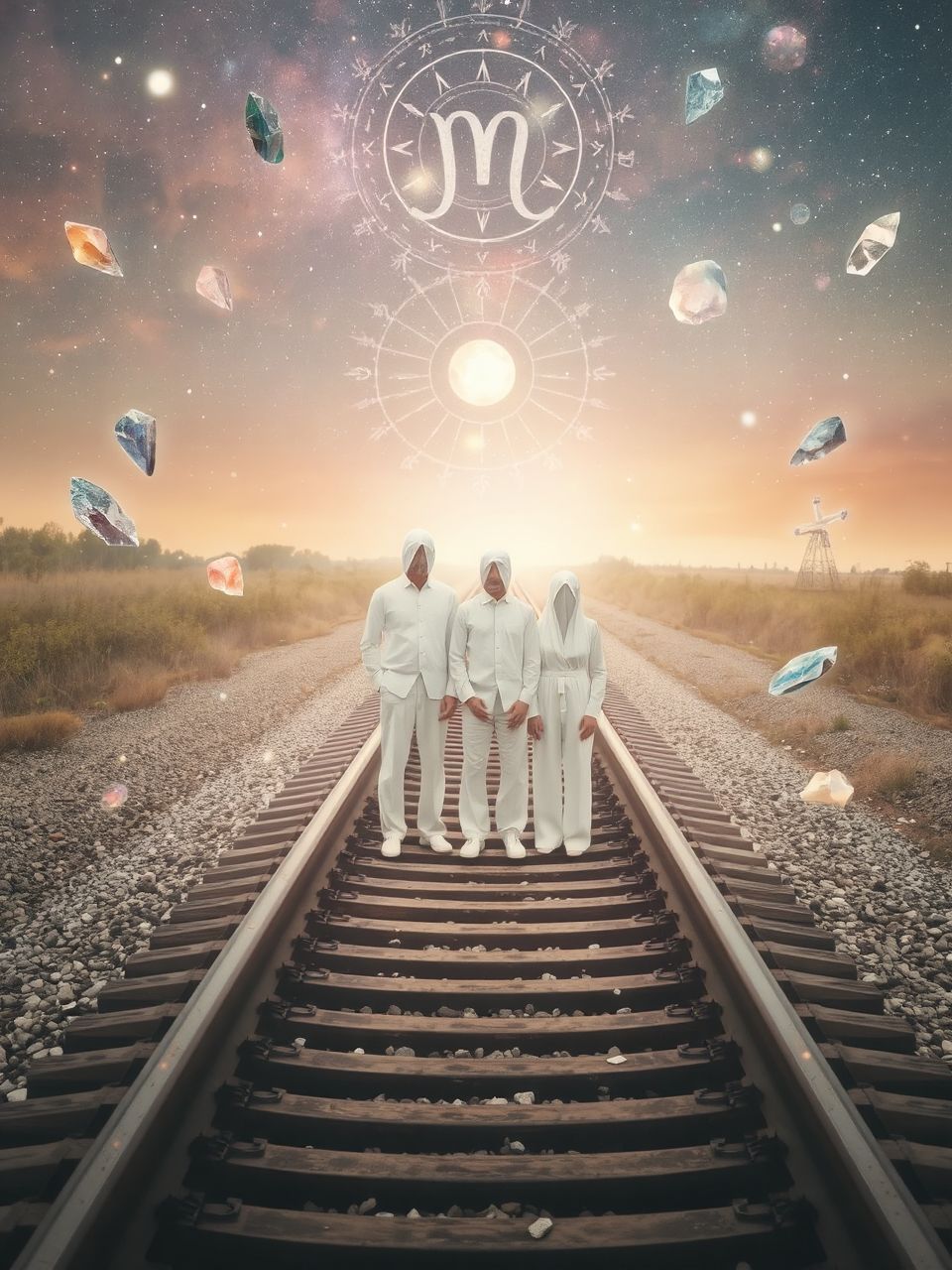 A sínek az élet választásainak szimbolikus tükröződései.