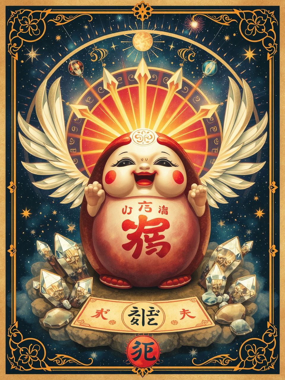A Daruma baba a kitartás és célok elérésének jelképe.