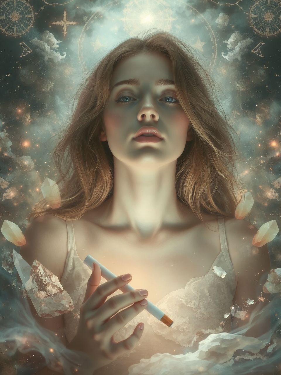 A csikkek a múlt el nem sült lehetőségeit szimbolizálják.