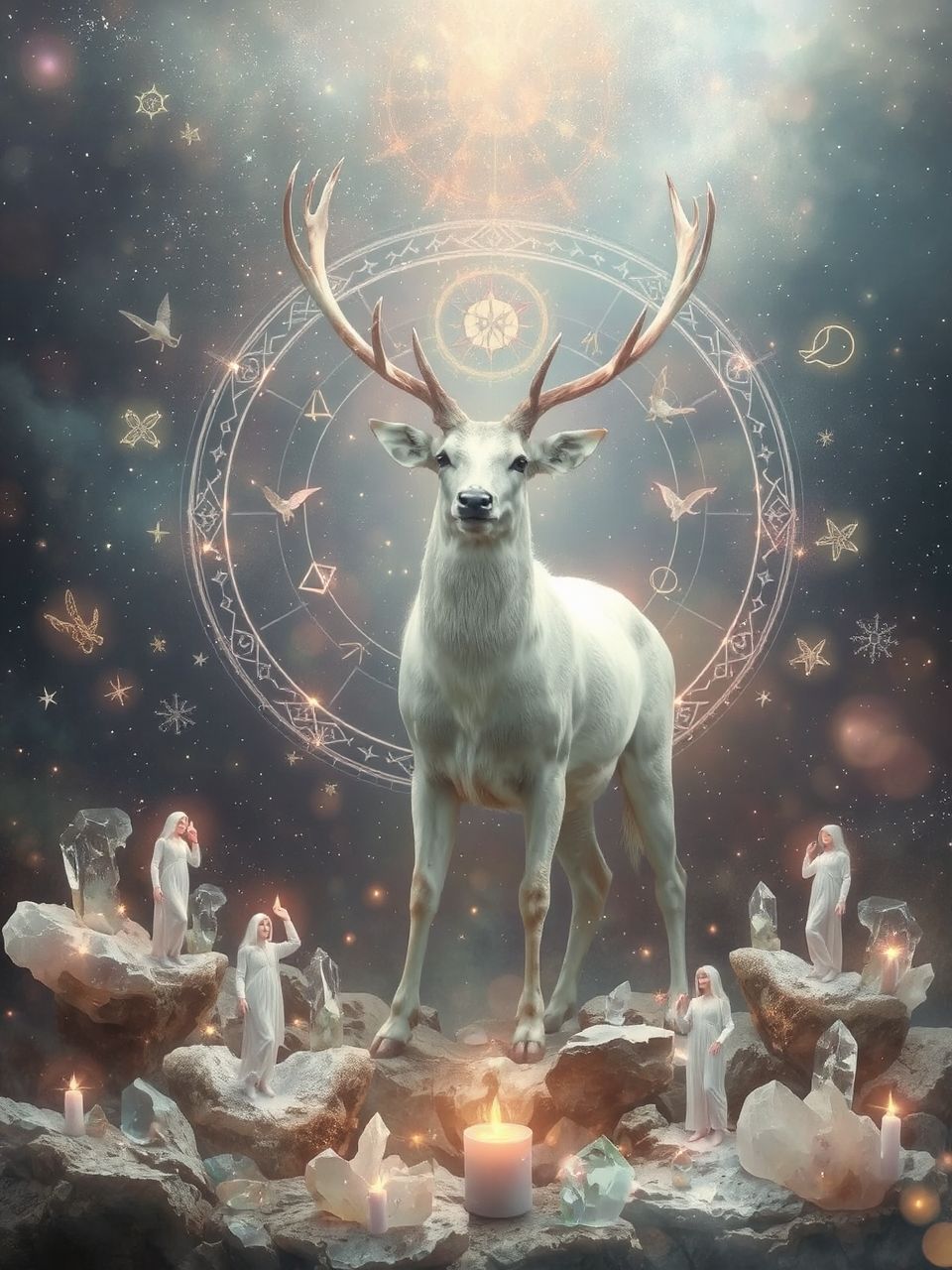 A szarvas a megújulás és a bölcsesség szimbóluma.