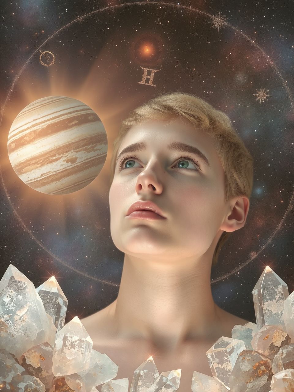 Jupiter a tudás és fejlődés szimbóluma a felsőoktatásban.